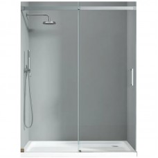 Двері в нішу KR SR SD02-140x200-TR-01 прозоре скло Easy Clean 8 мм, хром (KR5383)