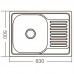 Мойка кухонная Zer Z6350-08-180D (decor) (ZM0564) Мойка кухонная Zer Z6350-08-180D (decor) (ZM0564)