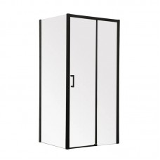 Душова кабіна без піддона Mix Premium DIVERSE SC03-120x80x195-TR Black прозоре скло 6 мм (MI6868)