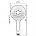 Лійка для душу KR KP-0401-05 (3 функції) (KR4981) Лійка для душу KR KP-0401-05 (3 функції) (KR4981)