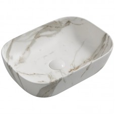 Раковина накладная MIXXUS PREMIUM DIVERSE-0114 MARBLE 455х325х135mm (MP6545)