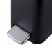 Мусорное ведро с плавным закрытием прямоугольное Mix Premium Quadro-TC0105 Black 5 л цвет черный (MI7061)