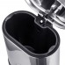 Відро для сміття з плавним закриванням овальне Mix Premium Topper-TC0205 SS Color 5 л колір неіржавка (MI7059)