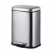 Відро для сміття з плавним закриванням прямокутне Mix Premium Style-TC0305 SS Color 5 л колір неіржавка сталь