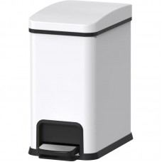 Відро для сміття з плавним закриванням прямокутне KR TC-010108-08 8 л колір білий (KR5592) Відро для сміття з плавним закриванням прямокутне KR TC-010108-08 8 л колір білий (KR5592)
