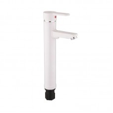 Смеситель для умывальника PL Raul-001-A HIGH White (без подвода) (PM0655)