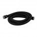 Шланг для душу Zer Black.F03 150 см силіконовий (колір чорний) (ZX5566)