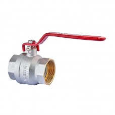 Кран кульовий KR KR.214 — 2-1/2" FF ГГР (ручка "важіль" червона) (KR4950) Кран кульовий KR KR.214 — 2-1/2" FF ГГР (ручка "важіль" червона) (KR4950)