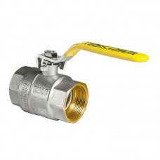 Кран шаровой Kr KR.214.G - 1 1/4" FF ГГВ YELLOW, ручка "рычаг" желтая (KR0115) Кран шаровой Kr KR.214.G - 1 1/4" FF ГГВ YELLOW, ручка "рычаг" желтая (KR0115)