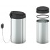 Відро для сміття сенсорне кругле Mix Premium Ellipse-TC0109 Chrome-Black 9 л (хром-чорне) (MI7083)