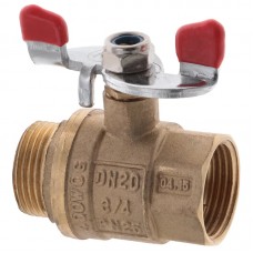 Кран кульовий СК 3/4" ГШБ Б/Н ART.607 (WP0130)