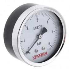 Манометр осевой Kr KM.611A D 63мм (0-6 bar) 1/4''-1/2''' (KR2901) Манометр осевой Kr KM.611A D 63мм (0-6 bar) 1/4''-1/2''' (KR2901)