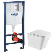 Комплект Gh Set Унітаз QUADRO-0301-R+ Інсталяція Gh Rapid SL 38772001 (38772001QUADRO0301R)