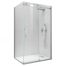 Бічна стінка для кабіни KR SR SW01-90x200-TR-07 прозоре скло Easy Clean 8 мм, графіт (KR5382)