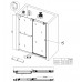 Двері в нішу KR SR SD06-120x220-TR-01 прозоре скло Easy Clean 8 мм, хром (KR5367)