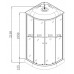 Бокс душовий з гідромасажем Mix STRONG SBH02-90x90x215-FB SATIN низький піддон (MI6890) Бокс душовий з гідромасажем Mix STRONG SBH02-90x90x215-FB SATIN низький піддон (MI6890)