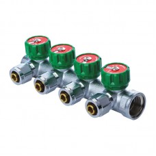 Колектор вентильний із фітингом Kr KR.1121-4 3/4”x4 ways (KR2652)