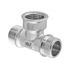 Тройник NL NFC.T06MFM-N-1/2"MFM никелированный (NF3100)