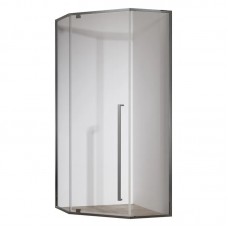 Душова кабіна без піддона KR SR SC06-90x90x200-TR-07 прозоре скло Easy Clean 8 мм, графіт (KR5366)