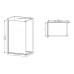 Душова перегородка Mix Premium FLAT SP02-100x200-TR Black Walk-In прозоре скло 8 мм (MI6856)