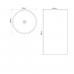 Раковина моноблок MIXXUS PREMIUM ELLIPSE-1101 460х460х855mm з переливом (MP6573)