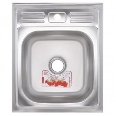 Кухонная мойка накладная ZerZ5060-04-160E (Satin) (ZX1610) Кухонная мойка накладная ZerZ5060-04-160E (Satin) (ZX1610)
