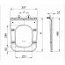 Підвісний унітаз Mixxus Premium Quadro-0302-R Black 530x360x365 mm, система змиву RIMLESS (MP6455)