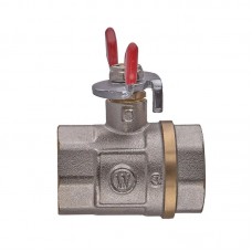 Кран кульовий Waterpro WP602-25FFW — 1" ГГБ (сталевий метелик) (WP3292)