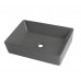 Раковина накладная Mixxus Premium QUADRO-0108 GRAY 550x390x145mm (MP6652)