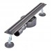 Душовий трап з нерж. сталі SUS304 Mix Drain-05-50-Slim Black (30x500 мм) (Чорний) (MI6168)