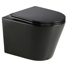 Унітаз підвісний Mixxus Premium Bevel-0301-R Black 515x355x365 mm, система змиву RIMLESS (MP6471)