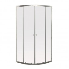 Душова кабіна без піддона Mix Premium DIVERSE SC01-90x90x195-TR Chrome прозоре скло 5 мм (MI6859)