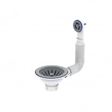Випуск нарізний Zer KS-02 3 1/2" з гнучким круглим переливом (ZX5092)