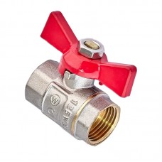 Кран кульовий Waterpro WP602-15FFW — 1/2" ГГБ (сталевий метелик) (WP3290)