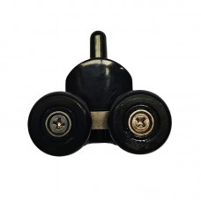 Ролики для душових кабін подвійні колеса Mix PREMIUM ROLLERS SCP02-1 BLACK нижні (23 mm для DIVERSE