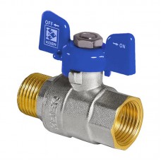 Кран кульовий Kr 3/4" ГШБ (KR.218.B) синій (KR2723) Кран кульовий Kr 3/4" ГШБ (KR.218.B) синій (KR2723)