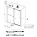 Двері в нішу KR SR SD06-140x220-TR-01 прозоре скло Easy Clean 8 мм, хром (KR5368) Двері в нішу KR SR SD06-140x220-TR-01 прозоре скло Easy Clean 8 мм, хром (KR5368)