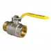 Кран кульовий Kr KR.215.G — 1 1/2" FM ГШВ YELLOW, ручка "важіль" жовта (KR0126)