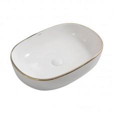 Раковина накладна Mixxus Premium ELLIPSE-0105 EDGE GOLD 600х400х150mm (MP6564) Раковина накладна Mixxus Premium ELLIPSE-0105 EDGE GOLD 600х400х150mm (MP6564)