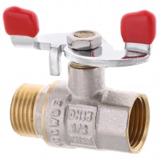Кран кульовий Waterpro 1/2" ГШБ (сталевий метелик) (WP2907)