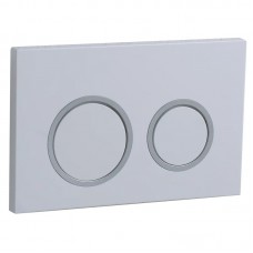 Панель змиву KR KT-0605-03 220x140x12mm пластикова, кнопка кругла (KR5316)