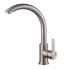 Змішувач для кухні KR KI-70019-02 (з неірж. сталі) (Квіт неірж) (KR4795)