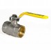 Кран шаровой Kr KR.214.G - 1 1/4" FF ГГВ YELLOW, ручка "рычаг" желтая (KR0115)