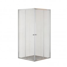 Душова кабіна без піддона Mix CUBIC SC01-90x90x185-TR CHROME прозоре скло 4 мм (MI6906)