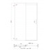 Двері в нішу KR SR SD02-140x200-TR-01 прозоре скло Easy Clean 8 мм, хром (KR5383)