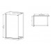 Душова перегородка Mix Premium FLAT SP02-140x200-TR Black Walk-In прозоре скло 8 мм (MI6858)