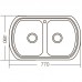 Мийка кухонна Zer Z7749-08-180D (decor) (ZM0566) Мийка кухонна Zer Z7749-08-180D (decor) (ZM0566)