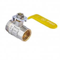 Кран кульовий Waterpro WP602-15FFL-Y — 1/2" FFL ГГВ YELLOW, ручка "важіль" жовта (WP2929)