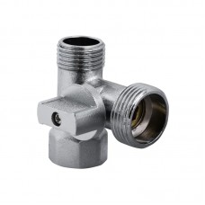 Кран для під'єднання сантехприладів 1/2Mx3/4Mx1/2F (NF.1110) NL (NF2971) Кран для під'єднання сантехприладів 1/2Mx3/4Mx1/2F (NF.1110) NL (NF2971)