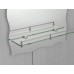 Зеркало настенное Zer MIRRA MRZ02-45x60x10 прямоугольное с дугообразным верхом, фигурными боками и полкой
